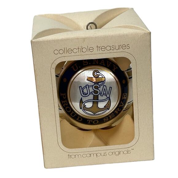 US Navy Collectible Christmas Ornament "Proud to Serve" NIB - Picture 9 of 9